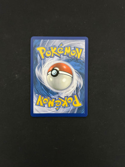 Back side of a Pokémon TCG card, featuring the classic blue background with a swirling pattern and a centered Poké Ball design. The word 'Pokémon' is displayed in bold yellow lettering at the top and bottom, maintaining the iconic look of official Pokémon trading cards.