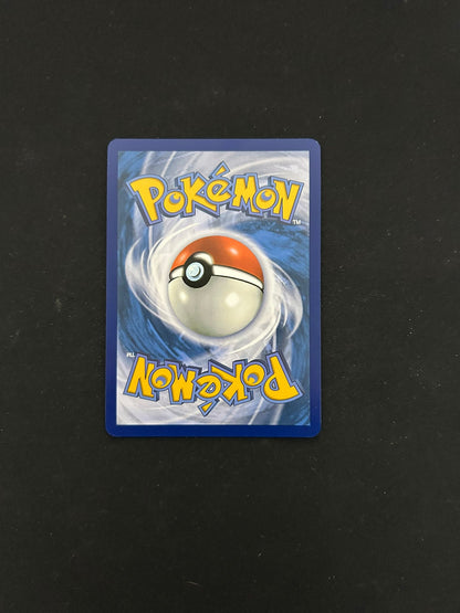 Back side of a Pokémon TCG card, featuring the classic blue background with a swirling pattern and a centered Poké Ball design. The word 'Pokémon' is displayed in bold yellow lettering at the top and bottom, maintaining the signature look of official Pokémon trading cards.
