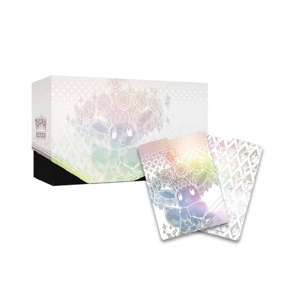 Collector’s storage box from the Prismatic Evolutions Elite Trainer Box – designed to keep your cards organized.